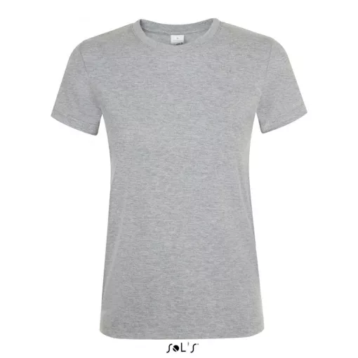 Női póló SOL S SO01825 Sol S Regent Környakú póló -L, Grey Melange