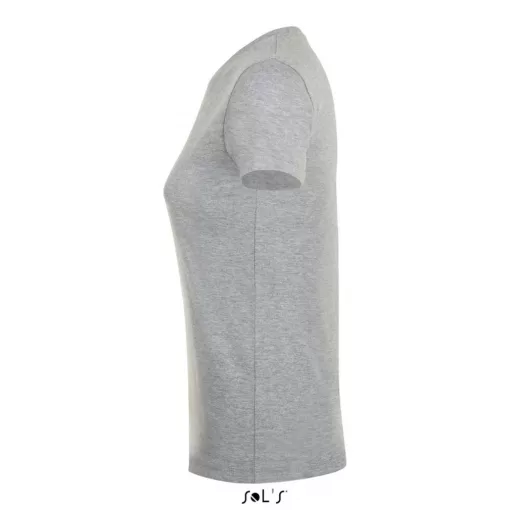 Női póló SOL S SO01825 Sol S Regent Környakú póló -L, Grey Melange