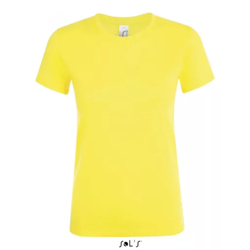 Női póló SOL S SO01825 Sol S Regent Környakú póló -2XL, Lemon