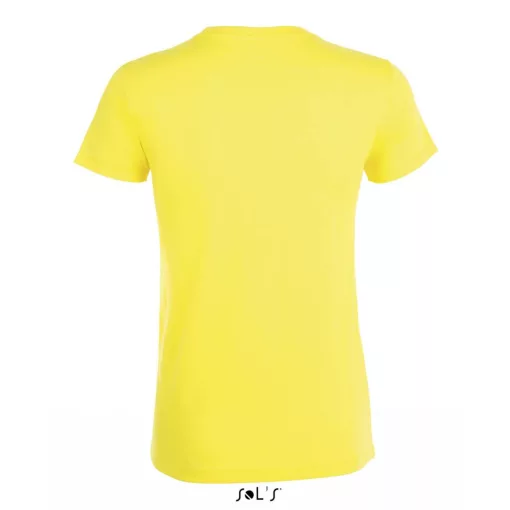 Női póló SOL S SO01825 Sol S Regent Környakú póló -S, Lemon