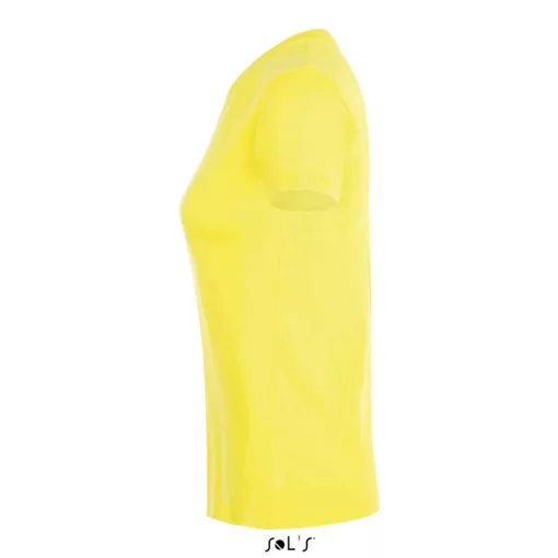Női póló SOL S SO01825 Sol S Regent Környakú póló -S, Lemon