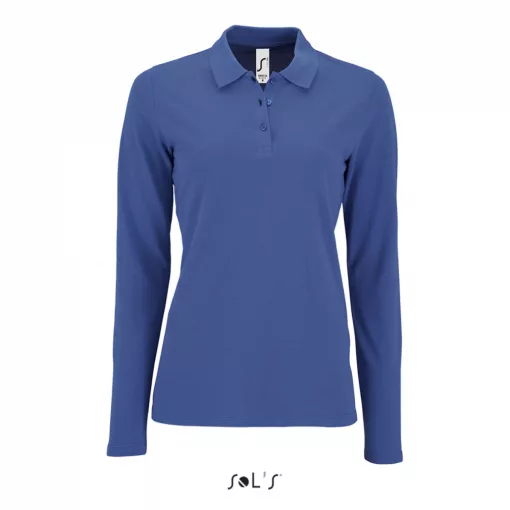 Női galléros póló SOL S SO02083 Sol S perfect Lsl Women - Long-Sleeve piqué polo Shirt