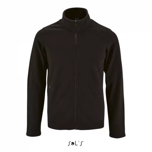 Férfi kabát SOL S SO02093 Sol S norman Men - plain Fleece Jacket -M, Black
