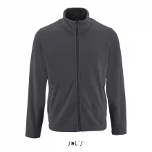 Férfi kabát SOL S SO02093 Sol S norman Men - plain Fleece Jacket -M, Charcoal Grey