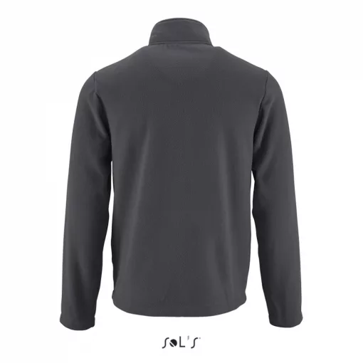 Férfi kabát SOL S SO02093 Sol S norman Men - plain Fleece Jacket -M, Charcoal Grey