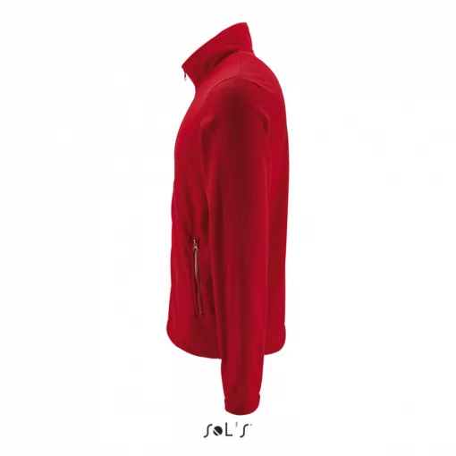 Férfi kabát SOL S SO02093 Sol S norman Men - plain Fleece Jacket -M, Red