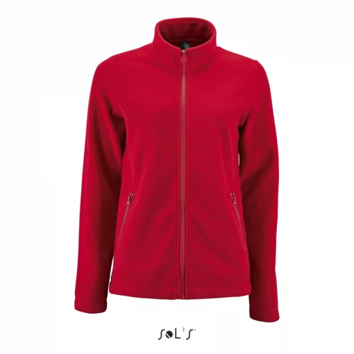Női kabát SOL S SO02094 Sol S norman Women - plain Fleece Jacket -M, Red