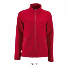 Női kabát SOL S SO02094 Sol S norman Women - plain Fleece Jacket -M, Red