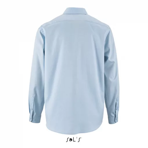 Férfi ing SOL S SO02102 Sol S Brody Men - Herringbone Shirt -L, Sky Blue