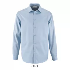 Férfi ing SOL S SO02102 Sol S Brody Men - Herringbone Shirt -S, Sky Blue