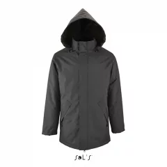 Uniszex kabát SOL S SO02109 Sol S Robyn - Jacket With padded Lining -XS, Charcoal Grey