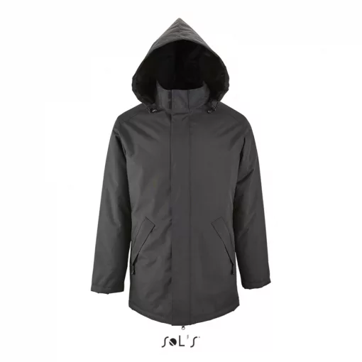 Uniszex kabát SOL S SO02109 Sol S Robyn - Jacket With padded Lining -XS, Charcoal Grey