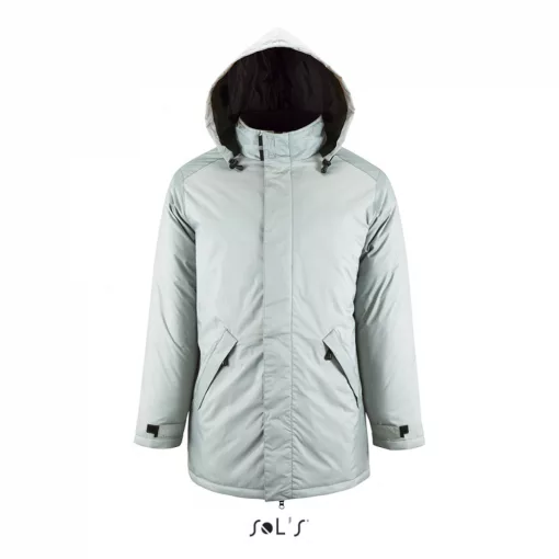 Uniszex kabát SOL S SO02109 Sol S Robyn - Jacket With padded Lining -2XL, Metal Grey