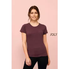 Női póló SOL S SO02758 Sol S Regent Fit Women - Környakú Testhezálló póló -S, Deep Bla