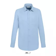 Férfi ing SOL S SO02920 Sol S Boston Fit - Long Sleeve Oxford Men S Shirt -L, Sky Blue