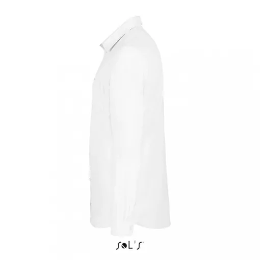 Férfi ing SOL S SO02920 Sol S Boston Fit - Long Sleeve Oxford Men S Shirt -L, White