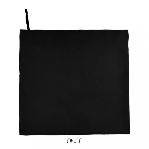 Uniszex törölköző SOL S SO02936 Sol S Atoll 100 - Microfibre Towel -Egy méret, Black
