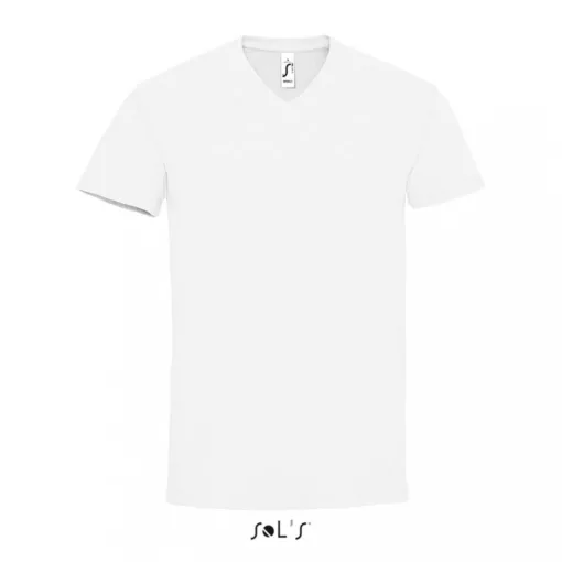 Férfi póló SOL S SO02940 Sol S Imperial v Men - v-nyakú póló -S, White
