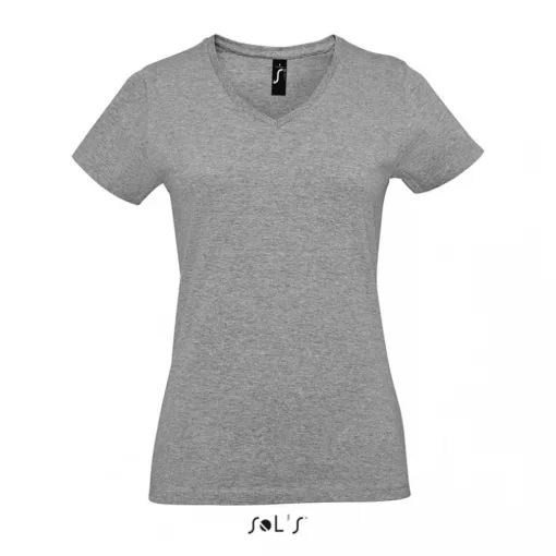 Női póló SOL S SO02941 Sol S Imperial v Women - v-nyakú póló -2XL, Grey Melange