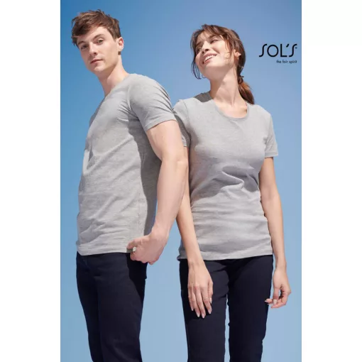 Férfi póló SOL S SO02945 Sol S Millenium Men - Környakú póló -M, Deep Black