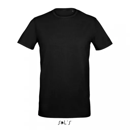 Férfi póló SOL S SO02945 Sol S Millenium Men - Környakú póló -S, Deep Black
