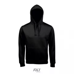 Uniszex kapucnis pulóver SOL S SO02991 Sol S Spencer - Hooded Sweatshirt -M, Black