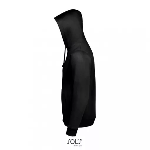 Uniszex kapucnis pulóver SOL S SO02991 Sol S Spencer - Hooded Sweatshirt -M, Black