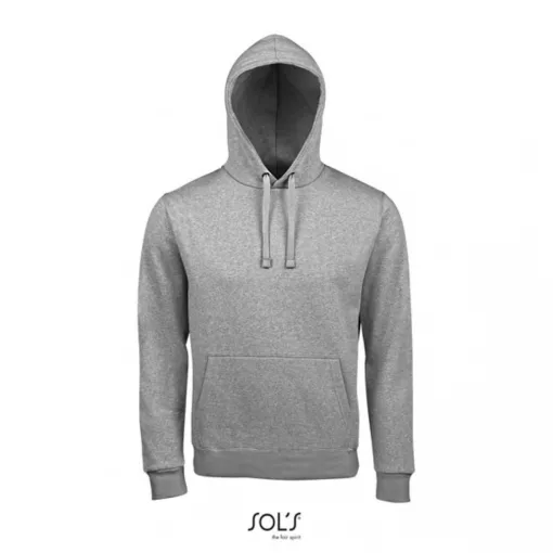 Uniszex kapucnis pulóver SOL S SO02991 Sol S Spencer - Hooded Sweatshirt -M, Grey Mela