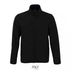 Férfi kabát SOL S SO03090 Sol S Radian Men - Softshell Zip Jacket -4XL, Black