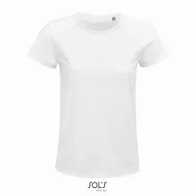 Női póló SOL S SO03581 Sol S Crusader Women - Round-neck Fitted Jersey T-Shirt -L, Whi
