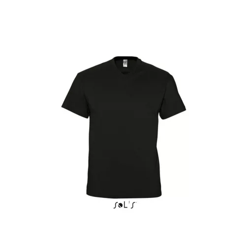 Férfi póló SOL S SO11150 Sol S victory - v-nyakú póló -3XL, Deep Black