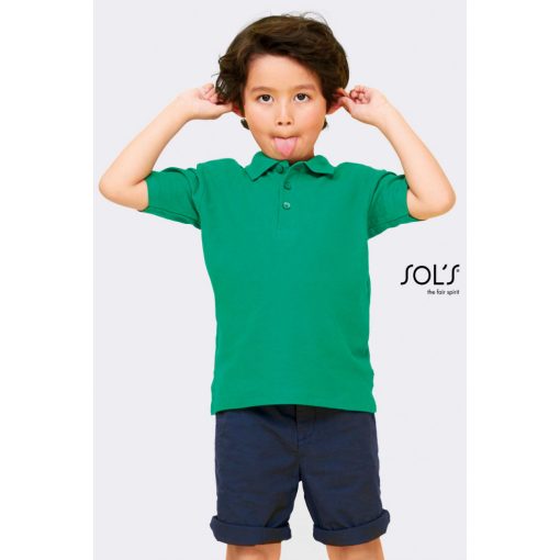 Gyerek póló SOL S SO11344 Sol S Summer Ii Kids - polo Shirt -10A, Royal Blue