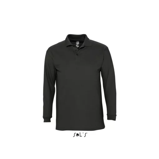 Férfi galléros póló SOL S SO11353 Sol S Winter Ii - Men S polo Shirt -M, Black