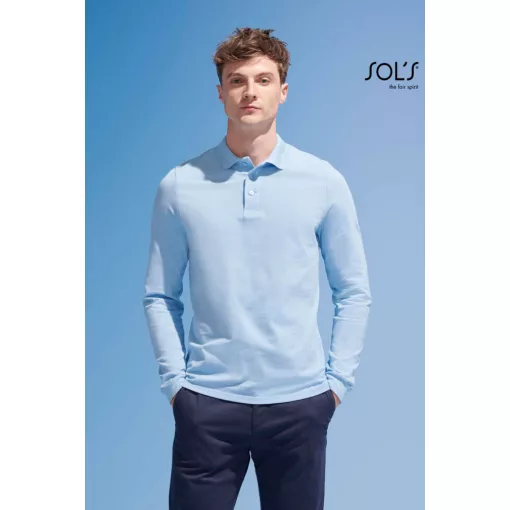Férfi galléros póló SOL S SO11353 Sol S Winter Ii - Men S polo Shirt -XL, Black