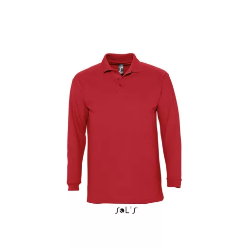 Férfi galléros póló SOL S SO11353 Sol S Winter Ii - Men S polo Shirt -M, Red