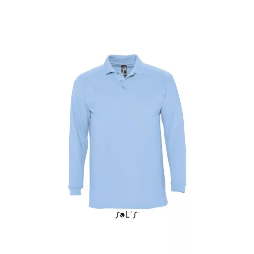Férfi galléros póló SOL S SO11353 Sol S Winter Ii - Men S polo Shirt -S, Sky Blue