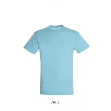 Uniszex póló SOL S SO11380 Sol S Regent - Környakú póló -XS, Atoll Blue