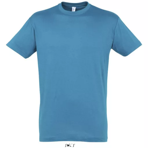 Uniszex póló SOL S SO11380 Sol S Regent - Környakú póló -XL, Aqua