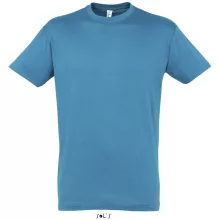 Uniszex póló SOL S SO11380 Sol S Regent - Környakú póló -XS, Aqua