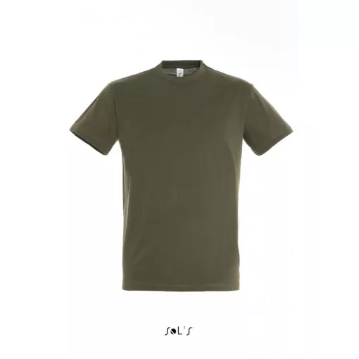 Uniszex póló SOL S SO11380 Sol S Regent - Környakú póló -S, Army