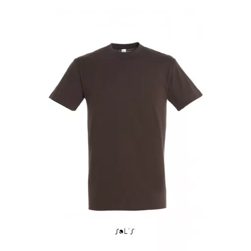 Uniszex póló SOL S SO11380 Sol S Regent - Környakú póló -M, Chocolate