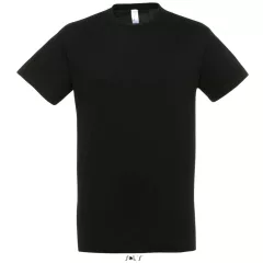 Uniszex póló SOL S SO11380 Sol S Regent - Környakú póló -4XL, Deep Black