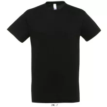 Uniszex póló SOL S SO11380 Sol S Regent - Környakú póló -XL, Deep Black