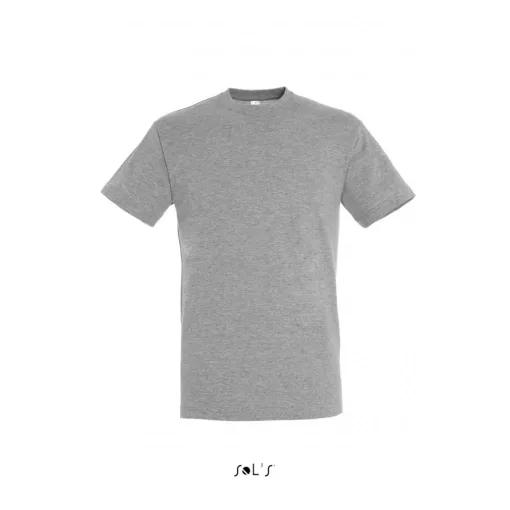 Uniszex póló SOL S SO11380 Sol S Regent - Környakú póló -3XL, Grey Melange