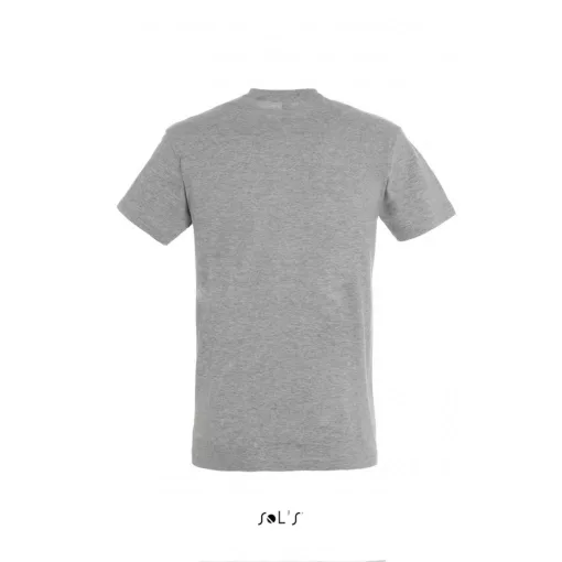 Uniszex póló SOL S SO11380 Sol S Regent - Környakú póló -4XL, Grey Melange