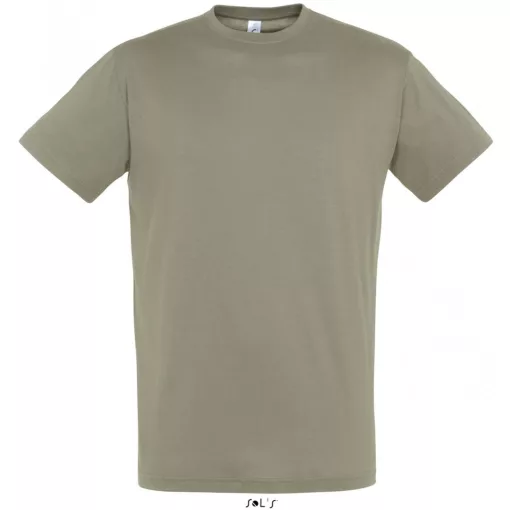 Uniszex póló SOL S SO11380 Sol S Regent - Környakú póló -XL, Khaki