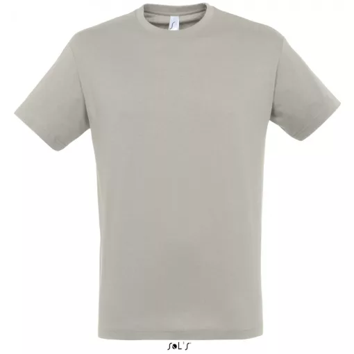 Uniszex póló SOL S SO11380 Sol S Regent - Környakú póló -XL, Light Grey