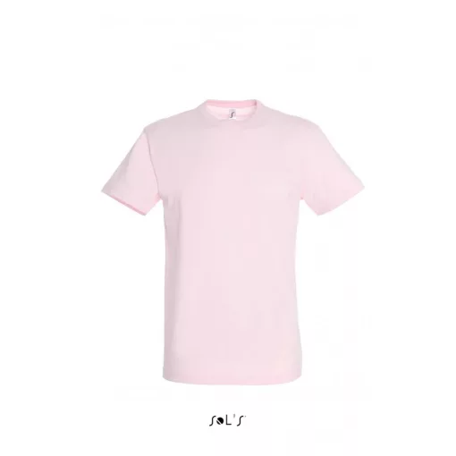 Uniszex póló SOL S SO11380 Sol S Regent - Környakú póló -S, Pale Pink