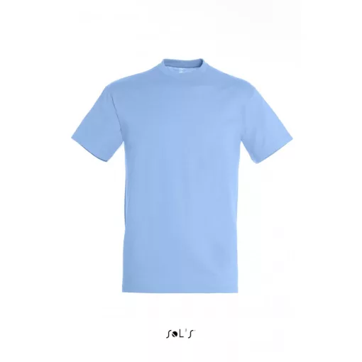 Uniszex póló SOL S SO11380 Sol S Regent - Környakú póló -S, Sky Blue