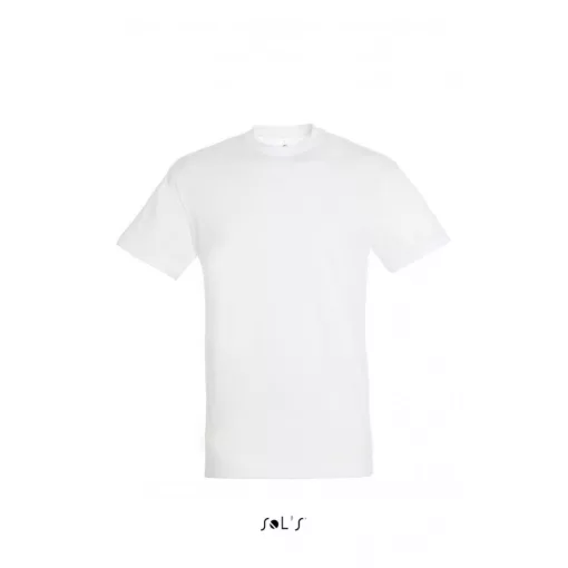 Uniszex póló SOL S SO11380 Sol S Regent - Környakú póló -4XL, White